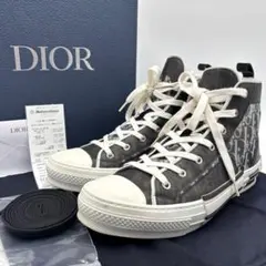 【美品】 DIOR ディオール ハイカット スニーカー オブリーク ブラック 黒のサムネイル