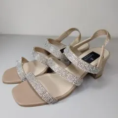 ☆LANVIN COLLECTION☆ビジューストラップサンダル　23,5㎝のサムネイル