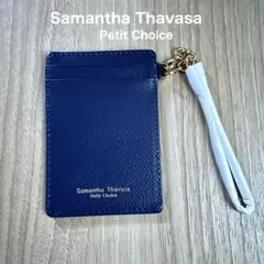Samantha Thavasa カードケース ネイビー ハートデザイン