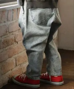 branshes ガーデナーテーパードデニムパンツ　100