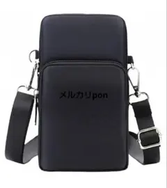 軽量 小型 スマホポーチ　ショルダー　鞄 黒　財布 サコッシュ　ポシェット