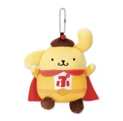 新品　アベイル　ポムポムプリン 30周年　　ボストンバッグとぬいぐるみチャーム ポムポムプリン 30thアニバーサリー ヒーロー マスコットチャーム