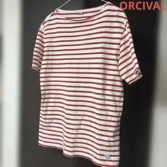 ORCIVAL Tシャツ カットソー 半袖 ボートネック ボーダーのサムネイル