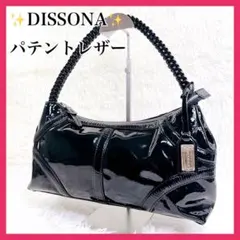 Dissona ✨ ワンショルダー ホーボー パテントレザー ブラック Y2Kのサムネイル