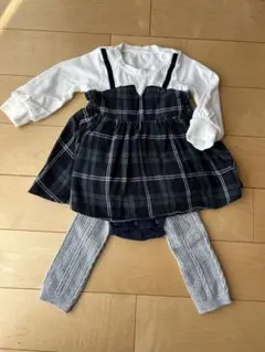 ブランシェス　70 ロンパース　タイツ2点セット