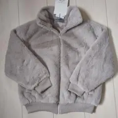 新品 シーズンリーズン ハイネック ファー ブルゾン ジャケット 120