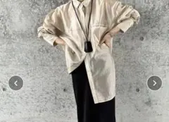 select moca シアーオーバーサイズ シャツ　ベージュ