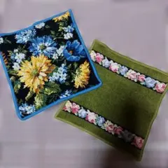 FEILER タオルハンカチ 花柄2枚セット② used