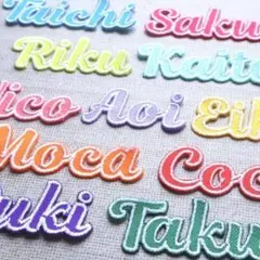 sakiccho1130様専用★ツイル生地の筆記体のお名前オーダーワッペン