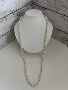 コットンパール　ロングネックレス 95cm