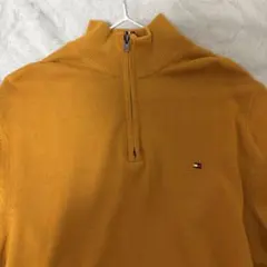 TOMMY HILFIGER ハーフジップセーター L マスタード　Ｍ様専用