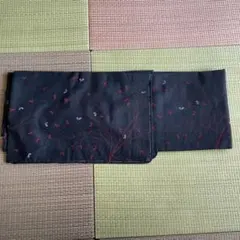 【専用】紗小紋【黒赤透け感×プランツ文様】名古屋帯セット/名古屋帯セット 専用】紗小紋【黒赤透け感×プランツ文様】名古屋帯セット/名古屋帯