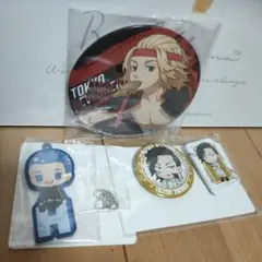 東京卍リベンジャーズ 佐野万次郎BIG缶バッチ 等グッツ3点セット