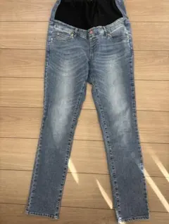 マタニティ　バースデイ　スキニー　デニム