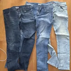 Hanes デニムパンツ 3色セット