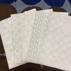 ホビーラホビーレ　刺し子布　５枚　★難あり