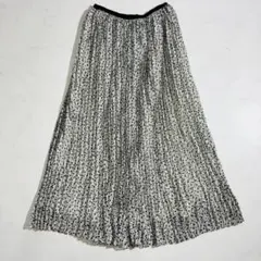【美品】Spick&Span スカート プリーツ 花柄 36（E244）