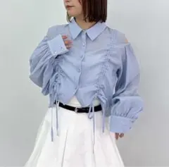 【完売品】ショルダースリットドロストシャツ　アルシーヴ　archivesのサムネイル