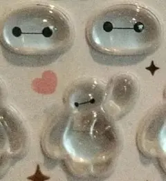 正規品☆ボンボンドロップシールミニ　ディズニー　ベイマックス　3ピースおすそ分け