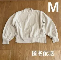 【匿名配送】ベルメゾン プルオーバー オフホワイト M バルーンスリーブ