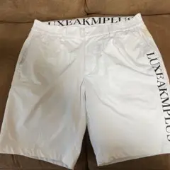 LUXEAKMPLUS ホワイトパンツ 星の刺繍