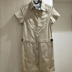 ベージュ tommy girl シャツワンピース M