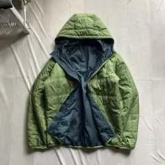 old uniqlo /reversible hoodie 月光グリーン 00s