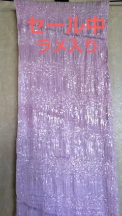 ピンクショール、ラメ入り