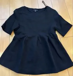 COS 半袖 ペプラム トップス ブラック