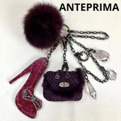 【アンテプリマ】バッグチャーム チャーム ファー ヒール ビジュー キーホルダーのサムネイル