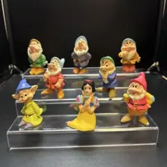昭和レトロ ガラス細工 白雪姫 7人の小人 7体セット ミニチュア - メルカリ