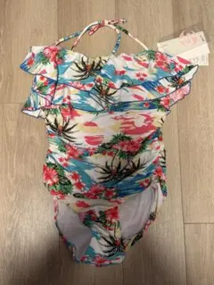 新品 ワンピース水着 M 花柄のサムネイル
