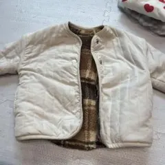 ホワイト中綿ジャケット 100cm
