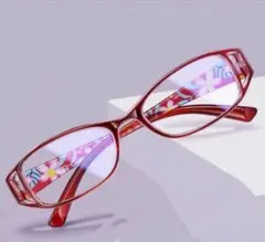 ＋4 老眼鏡リーディンググラスブルーライトカット花柄 シニアグラス 軽量メガネ