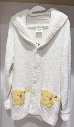 ジェラピケ ポケモン ベビモコジャガードショールカーディガン ピカチュウ