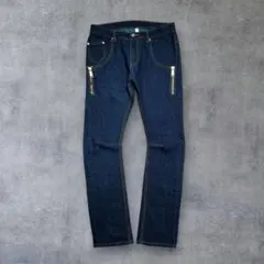 00's vintage スキニーデニム アーカイブ ポケット y2k 紺