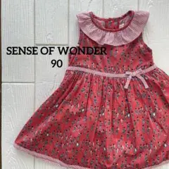 SENSE OF WONDER ワンピース 兵隊柄 赤 90のサムネイル