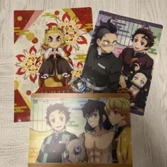 鬼滅の刃 クリアファイル 下敷き 缶バッジセット