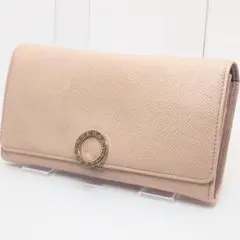 BVLGARI ブルガリ　二つ折り長財布　ピンク　ベージュのサムネイル