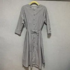 STAMP AND DIARY ストライプワンピース