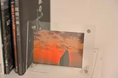 風景写真No.9 【夕日】　アクリルフレーム付き