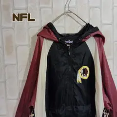 NFL レッドスキンズ　ナイロン　ジャケット　ワッペン　刺繍