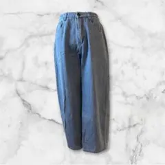 as know as アズノーアズ ワイドデニム バルーンシルエット ゆったりのサムネイル