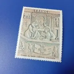 7133 外国切手 フランス 1979年 美術切手 エクアン城の彫刻 1V