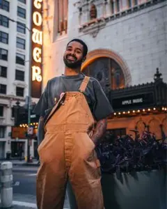 チェック オーバーオール