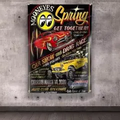 ムーンアイズ＆ラットフィンク Rat Fink タペストリー 90x60cm