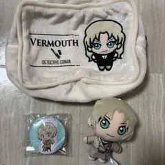 名探偵コナン　ベルモット　ポーチ•ぬいぐるみ•缶バッジ