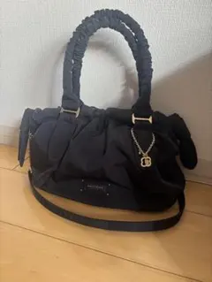 ヴィンテージLANVIN PARIS キルト大型バッグ アルベールエルバス期 