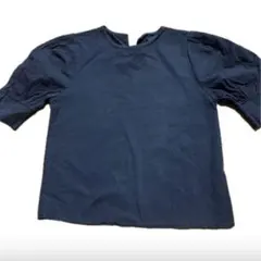 黒 無地 パフスリーブ トップス Sサイズ 新品 レディース カジュアル