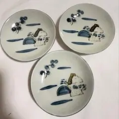 古伊万里 山水染付四寸皿 × 3枚 江戸後期～明治時代 - メルカリ